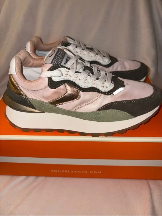 NWT VOILE BLANCHE Qwark Hype Sneaker in Army Green - Picture 9 of 15